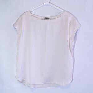 Ann Taylor Cream Satin Top